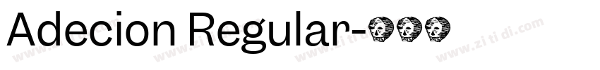Adecion Regular字体转换